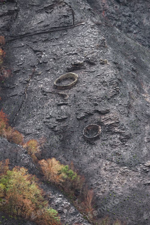 Preview: Landscapes devastated by forest fires in Courel Lugo Galicia