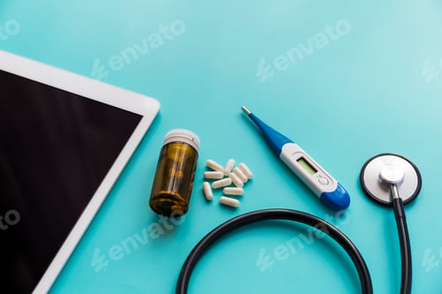 Preview: Medical supplies on desk