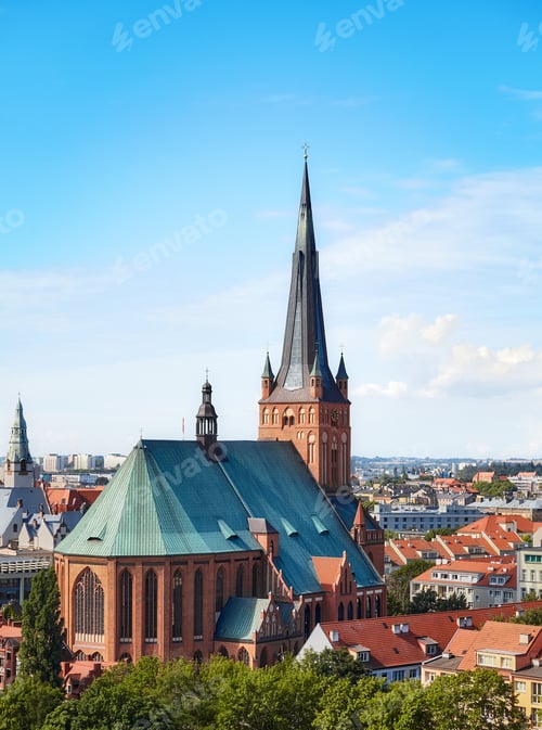 Preview: Szczecin Cathedral, the largest church in Pomerania region, Poland.