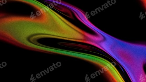 Preview: Retro abstract background, shiny flow shape with grain and gradient effect