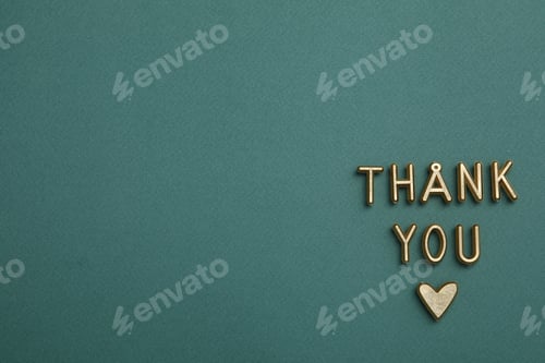 Preview: Words of gratitude, gratitude concept, text Thank you