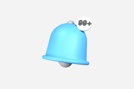 Preview: Notification 3D Illustration