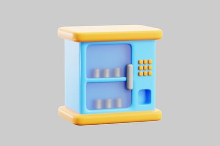 Cartoon vending machine - sport drinks