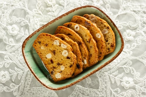 Preview: Crispy biscuits with fruit. Italian biscotti.