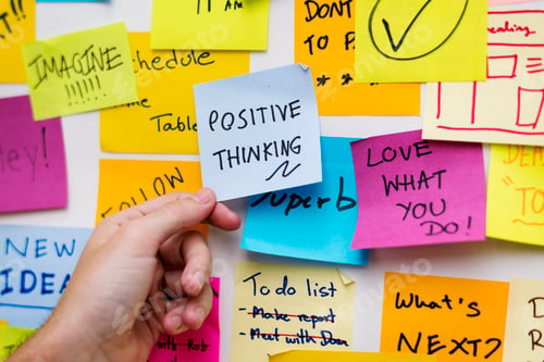 Preview: Sticky notes on an office wall