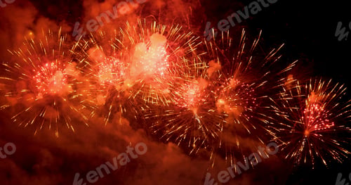 Preview: Colorful Firework celebrate anniversary happy new year 2026, 4th of july holiday festival.