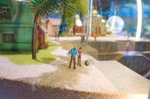 Preview: Dubai, UAE - 02.13.2021 Inside one of the halls of a sustainability pavilion of EXPO 2020