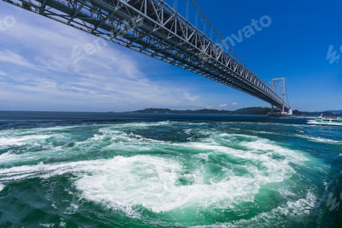 Preview: Naruto Whirlpools in the Naruto Strait, Japan.