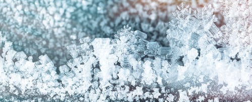 Preview: Wide background from the crystal structure of ice closeup