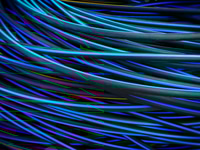 Preview: Full Frame Background of Blue Electrical Cable Wires with Stripes