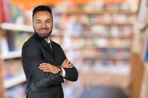 Preview: Handsome cheerful african american executive business man