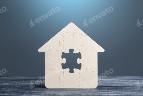 Preview: Puzzle house with a missing piece