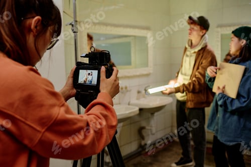 Preview: Capturing Moments During Film Shooting Process Indoors