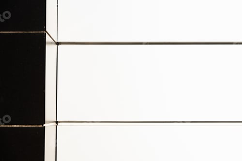 Preview: White background with black boards and symmetrical lines to the sun.