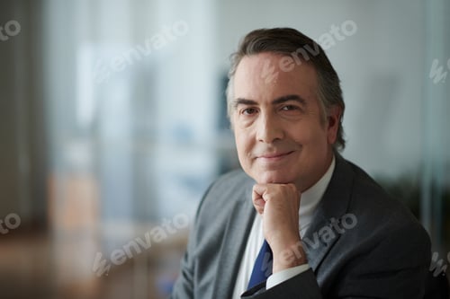 Preview: Portrait of Positive Mature Businessman