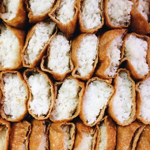 Preview: Inari sushi - Japanese fried tofu stuffed with vinegar rice