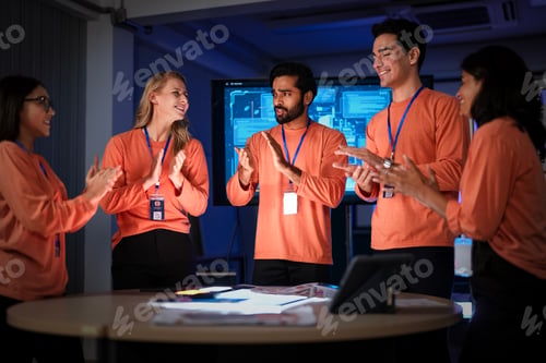 Preview: A team of hardware engineers and UI UX designers reviews a new smartphone
