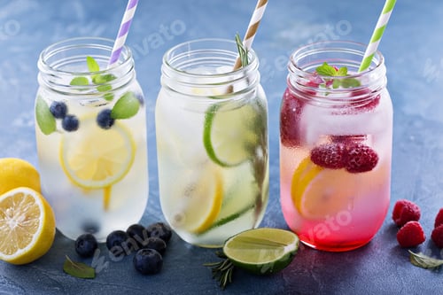 Preview: Variety of lemonade in jars