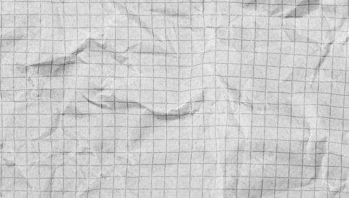 Preview: Crumpled Graph Paper Texture in Black and White