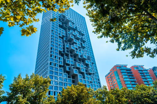 Preview: Very modern buildings in the center near Skanderbeg Square in Tirana. Albania