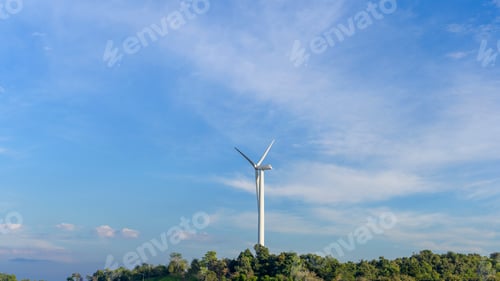 Preview: background of wind turbines , clean energy concept
