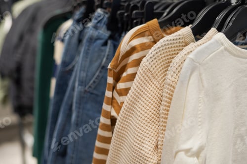 Preview: Clothing store inside shopping center, casual clothes