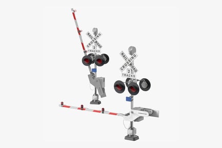Preview: Railroad Crossing Signal: Open and Closed