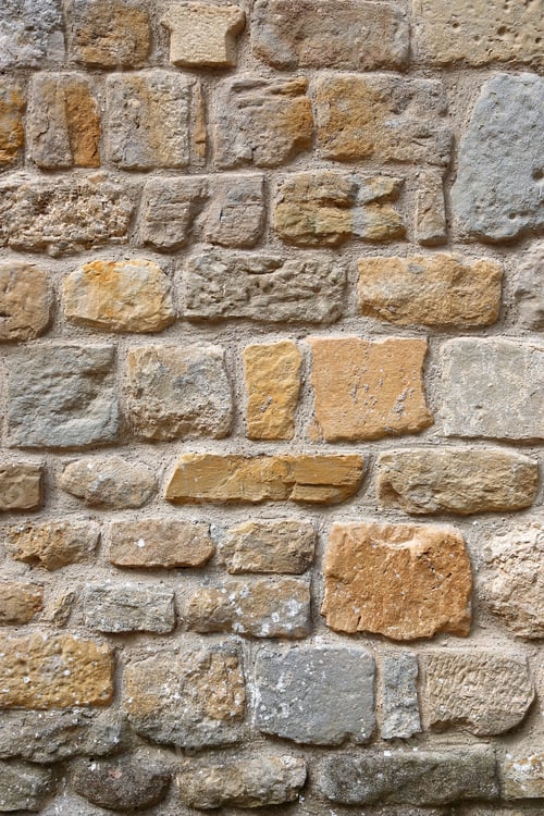 Preview: Very ancient stone wall, close up texture