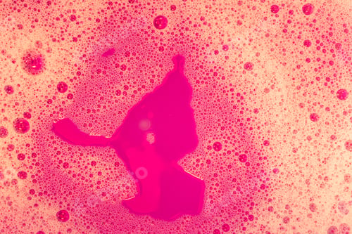 Preview: Shampoo Bubbles- Dish Soap. Drops- Liquid Foam. Fluid Aqua- Abstract Pattern Nature. Background