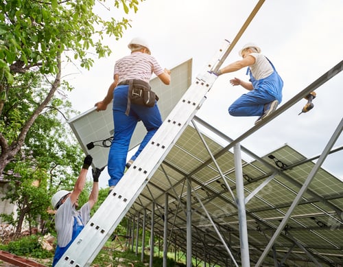 Preview: Installing of solar photo voltaic panel system
