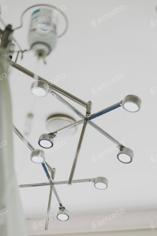 Preview: Surgical operation light illuminating medical clinic room