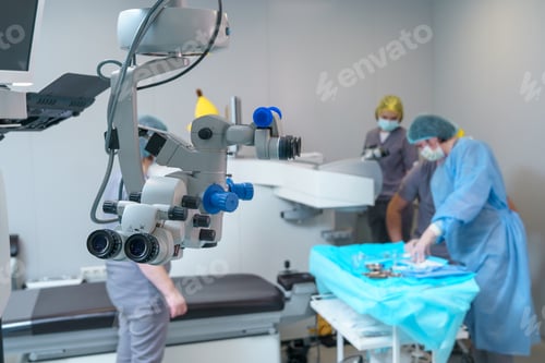 Preview: Modern Ophthalmology Surgery Room with Equipment