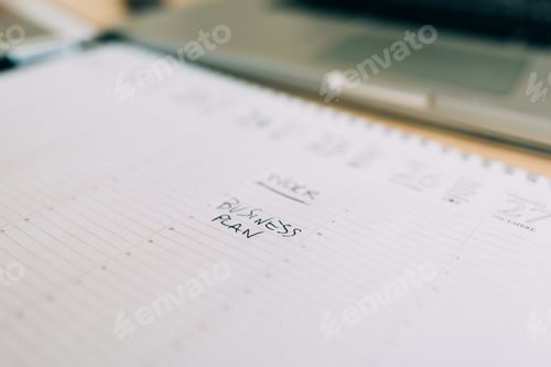 Preview: "Business Plan" write down on agenda