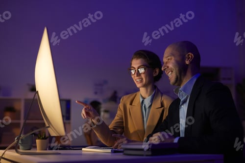 Preview: Man And Woman Co-working On Project