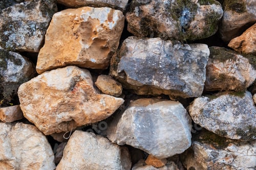 Preview: Texture of a stone wall. Old castle stone wall texture background.