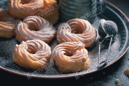 Preview: Hot and sweet spanish donuts ready to eat