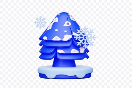 Preview: Snow-Capped Pine Tree