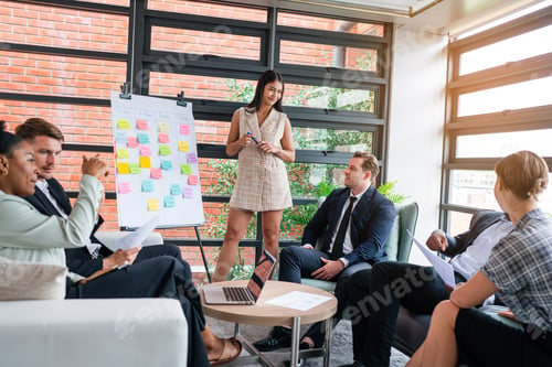 Preview: business people having meeting and brainstorming discussed about work in conference room.
