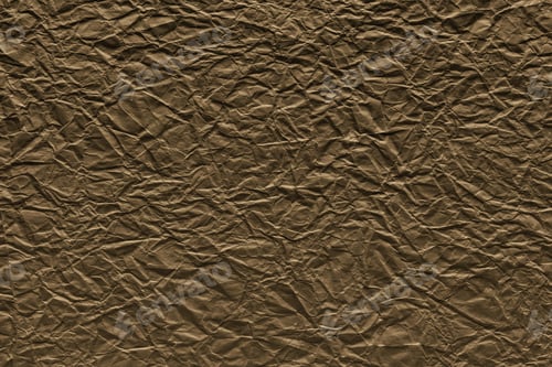 Preview: The Old Crumpled Sheet Of Paper Of Brown Color For The Abstract Textured Background And For