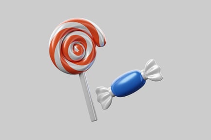 Preview: Candy lollipop and wrapped treat