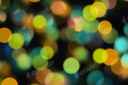 Preview: Nature Pattern- Light Bokeh Background. Celebratory Mood Magic Effect. Decorations Holiday- Design