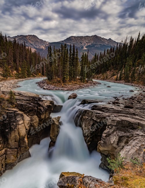 Preview: Sunwapta Falls in Jasper Canada