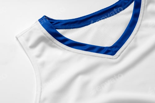 Preview: Basketball uniform on white background top view