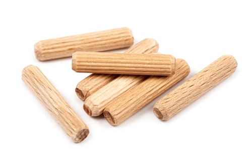 Preview: Close-up wooden dowel pins