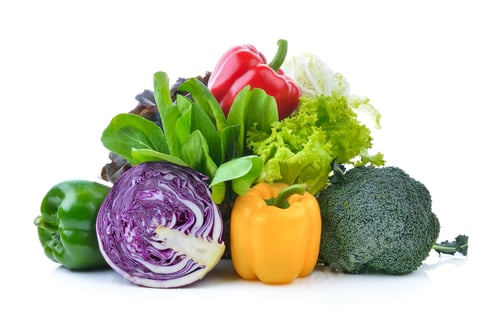 Preview: Asian vegetables on white background