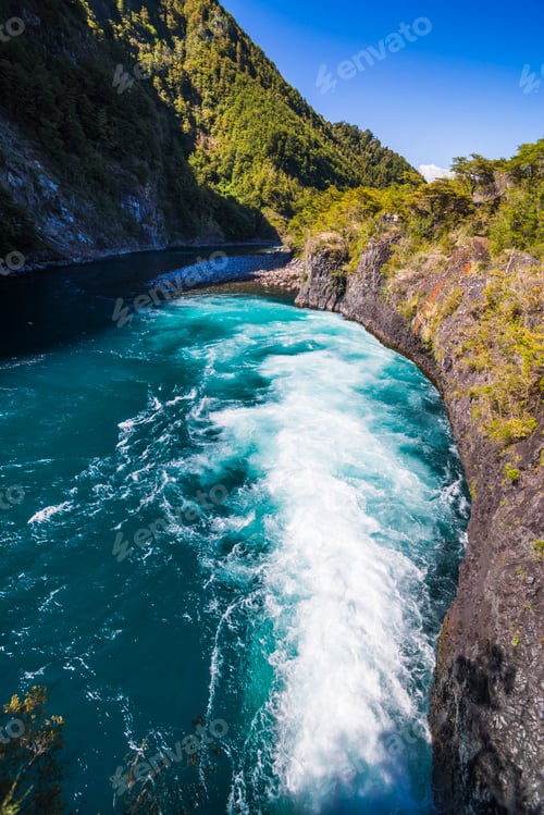 Preview: Petrohue Falls, Vicente Perez Rosales National Park, Chilean Lake District, Chile, South America