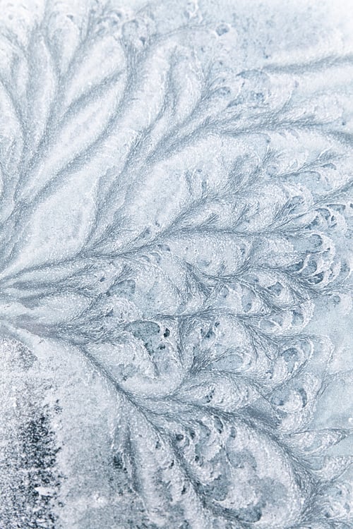 Preview: Abstract ice textures on car window in winter