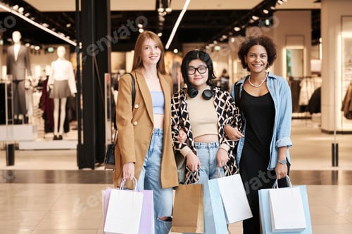 Preview: Three Women Enjoying Shopping Together