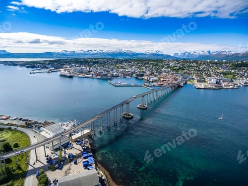 Preview: Bridge of city Tromso, Norway
