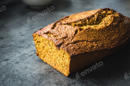Preview: Homemade banana bread close up